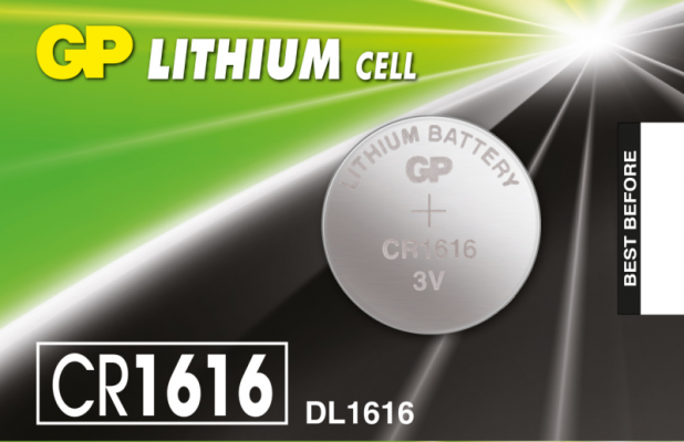 GP LITHIUM COINS CELLS BATTERIES , 3V CR1616-7C5