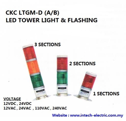 CKC LTGM-D LED TOWER LIGHT WITH FLASHING