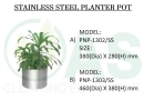 STAINLESS STEEL PLANTER POT Stainless Steel Bins and Receptacles