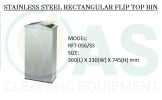 STAINLESS STEEL RECTANGULAR FLIP TOP BIN Stainless Steel Bins and Receptacles