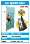 Roll Up Auto Scroll - RUAS 850 Roll Up Stand Model Banner Inkjet