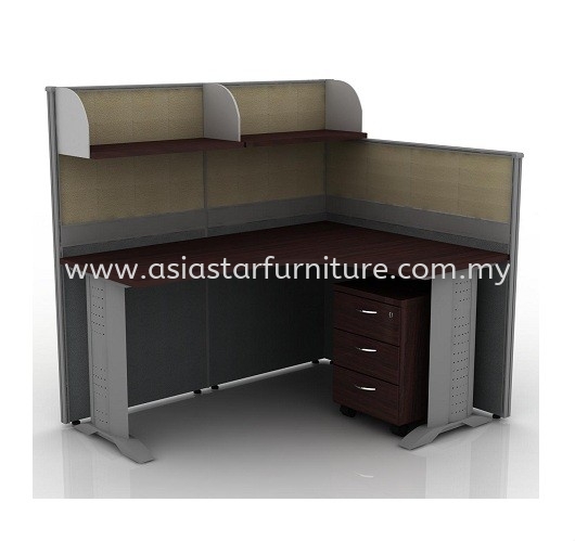 CLUSTER OF 1 OFFICE PARTITION WORKSTATION 15 - Partition Workstation Bukit Damansara | Partition Workstation Bangsar | Partition Workstation KL Eco City | Partition Workstation Kuchai Lama