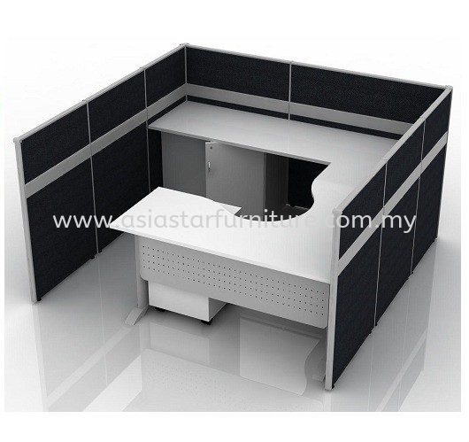 CLUSTER OF 1 OFFICE PARTITION WORKSTATION 17 - Partition Workstation Damansara Jaya | Partition Workstation Uptown PJ | Partition Workstation Pusat Bandar Damansara | Partition Workstation Damansara Height