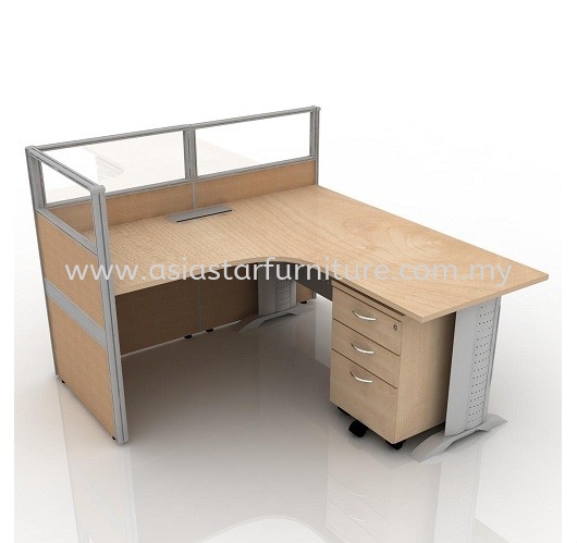 CLUSTER OF 1 OFFICE PARTITION WORKSTATION 28 - Partition Workstation Setia Alam | Partition Workstation Kota Kemuning | Partition Workstation Klang | Partition Workstation Putra Jaya