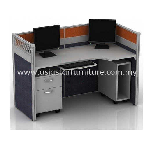CLUSTER OF 1 OFFICE PARTITION WORKSTATION 33 - Partition Workstation Sungai Buloh | Partition Workstation Tropicana | Partition Workstation Taman Tun Dr Ismail | Partition Workstation Bukit Damansara