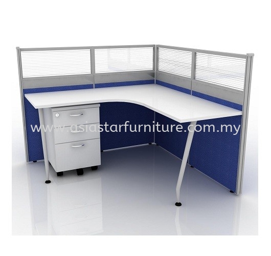 CLUSTER OF 1 OFFICE PARTITION WORKSTATION 30 - Partition Workstation Rawang | Partition Workstation Kepong | Partition Workstation Segambut | Partition Workstation Kelana Jaya