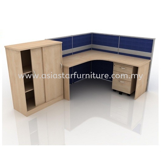 CLUSTER OF 1 OFFICE PARTITION WORKSTATION 22 - Partition Workstation Setapak | Partition Workstation Taman Melawati | Partition Workstation Setiawangsa | Partition Workstation Taman Maluri