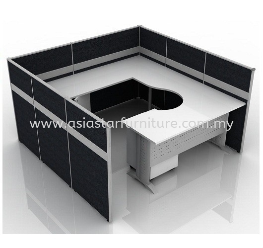 CLUSTER OF 1 OFFICE PARTITION WORKSTATION 16 - Partition Workstation Bandar Kinrara | Partition Workstation Bukit Jalil | Partition Workstation Sentul | Partition Workstation Brickfield