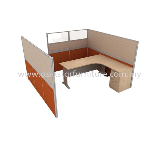 CLUSTER OF 1 OFFICE PARTITION WORKSTATION 2 - Partition Workstation Taman Maluri | Partition Workstation Ampang Jaya | Partition Workstation Mutiara Damansara | Partition Workstation KL-Kuala Lumpur-Malaysia