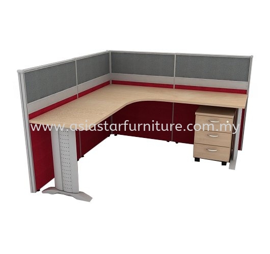 CLUSTER OF 1 OFFICE PARTITION WORKSTATION 3 - Partition Workstation PJ-Damansara-Selangor-Malaysia | Partition Workstation Taman OUG | Partition Workstation Cheras | Partition Workstation Ampang