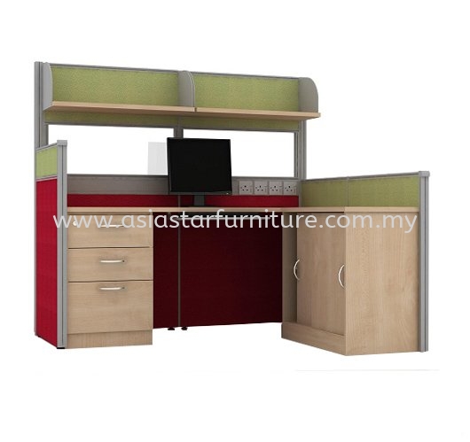 CLUSTER OF 1 OFFICE PARTITION WORKSTATION 8 - Partition Workstation Putra Jaya | Partition Workstation Cyber Jaya | Partition Workstation Bangi | Partition Workstation Kajang