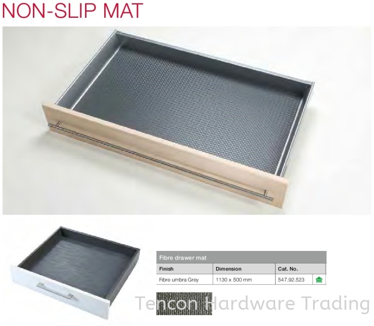 Fibre Drawer Mat Non Slip Mat Drawer Runner Hafele Kitchen Solution