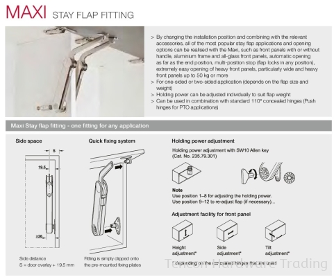 Maxi Stay Flap Fitting