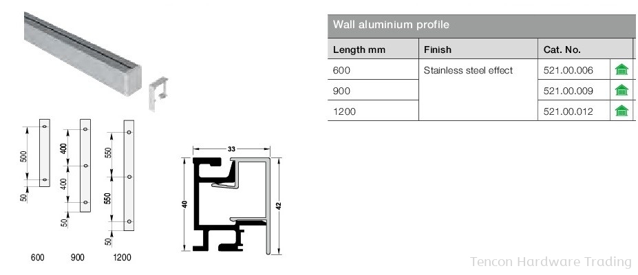 Wall Aluminium Profile