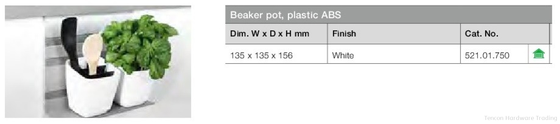 Beaker Pot, Plastic ABS