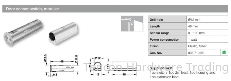 Door Sensor Switch, Modular Switches Lighting System Hafele Kitchen Solution