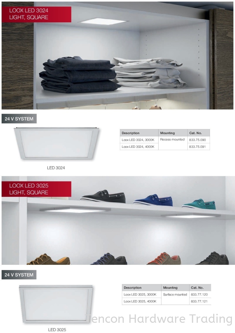 Loox LED LED Lights Lighting Solution Hafele Wardrobe