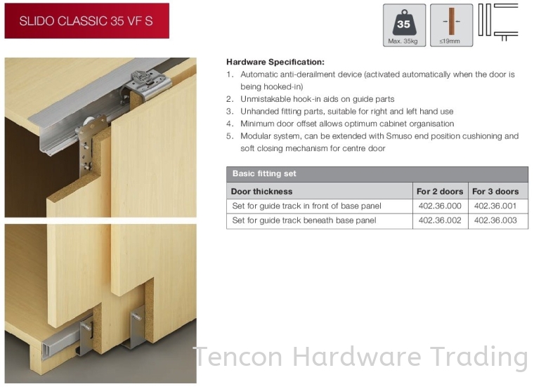 Slido Classic 35 VF S Slido Classic Sliding And Folding Door Fitting Hafele Wardrobe