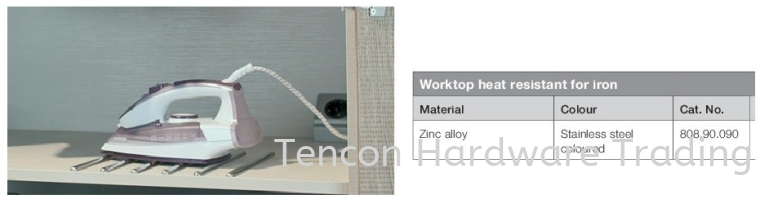 Worktop Heat Resistant for Iron Ironfix Iron Board Wardrobe Hafele Wardrobe