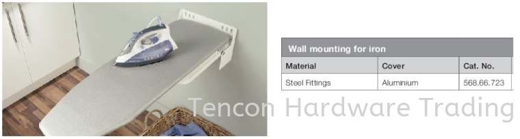 Wall Mounting for Iron Ironfix Iron Board Wardrobe Hafele Wardrobe