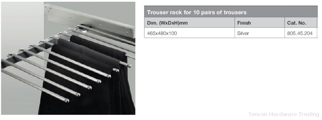 Trauser Rack for 10 Pairs of Trousers