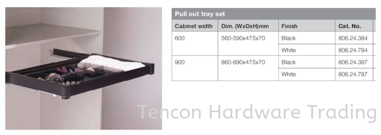 Pull Out Tray Set Pull Out Storage System Premio Wardrobe Fitting Hafele Wardrobe