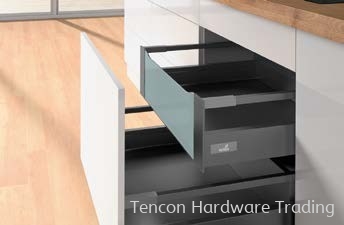 Internal Pot-and-Pan Drawer 200 with Railing, Height 144mm Internal Pot-and-Pan Drawer Hettich