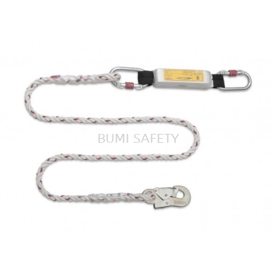 Economic Polyamide Lanyard With Energy Absorber Small Hook