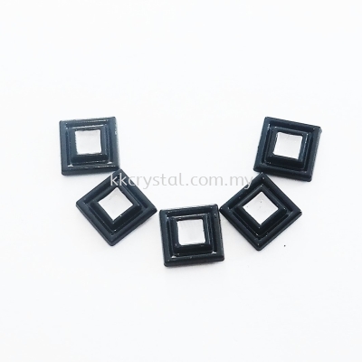 Iron On Metal, Code 17-98#, A21 Black, 50pcs/pack 