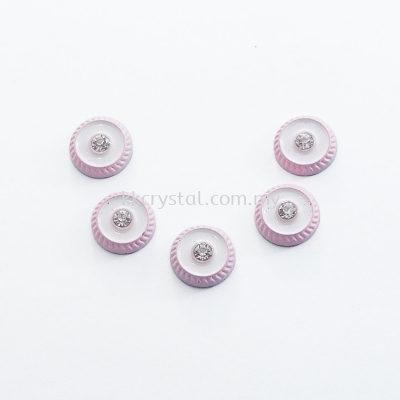 Iron On Metal, Code 17-99#, A13 Pink, 50pcs/pack 