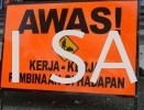 Awas Sign Safety Signage