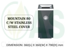 MOUNTAIN 80 C/W STAINLESS STEEL COVER General Bins Bins and Receptacles