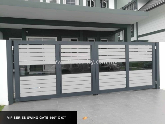 ALUMINIUM SWING GATE 196" X 67"