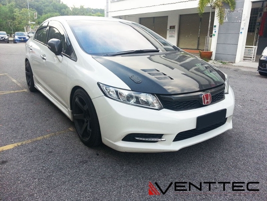 HONDA CIVIC (FB)(4 = 100MM) venttec door visor