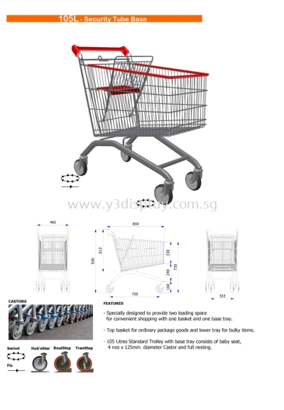 16096-105 Liter Shopping Trolley