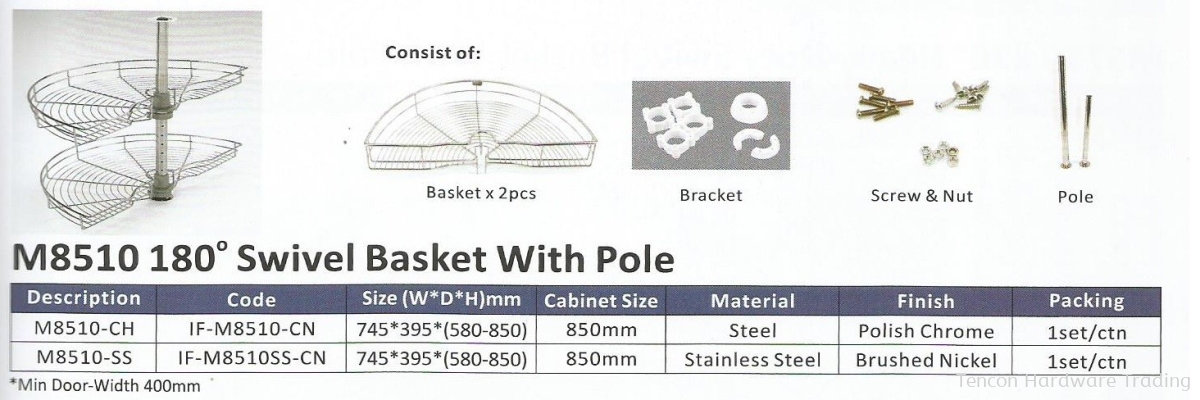 180 Swivel Basket Without Pole