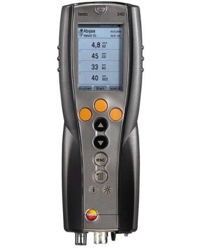 testo 340 - Flue Gas Analyzer for Use in Industry