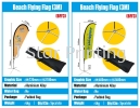 Beach Flying Flag 3M BFF3 Beach Flag Banner Inkjet