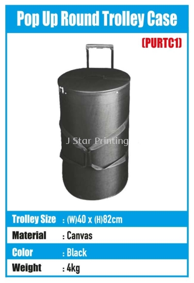 Pop Up Round Trolley Case