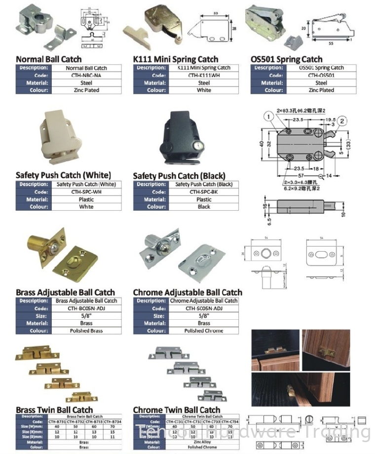 Catch & Magnet Catch & Magnet eTen Furniture Hardware