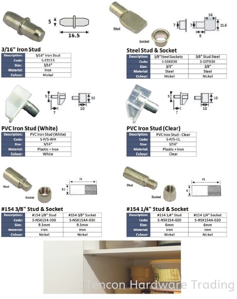 Shelf Support Shelf Support eTen Furniture Hardware