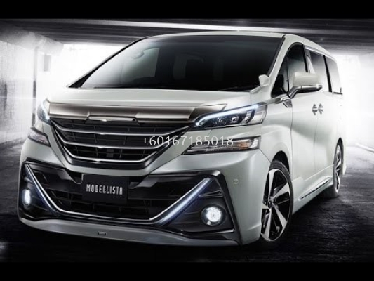 2015 2016 2017 toyota vellfire bodykit modelista bodykit new set