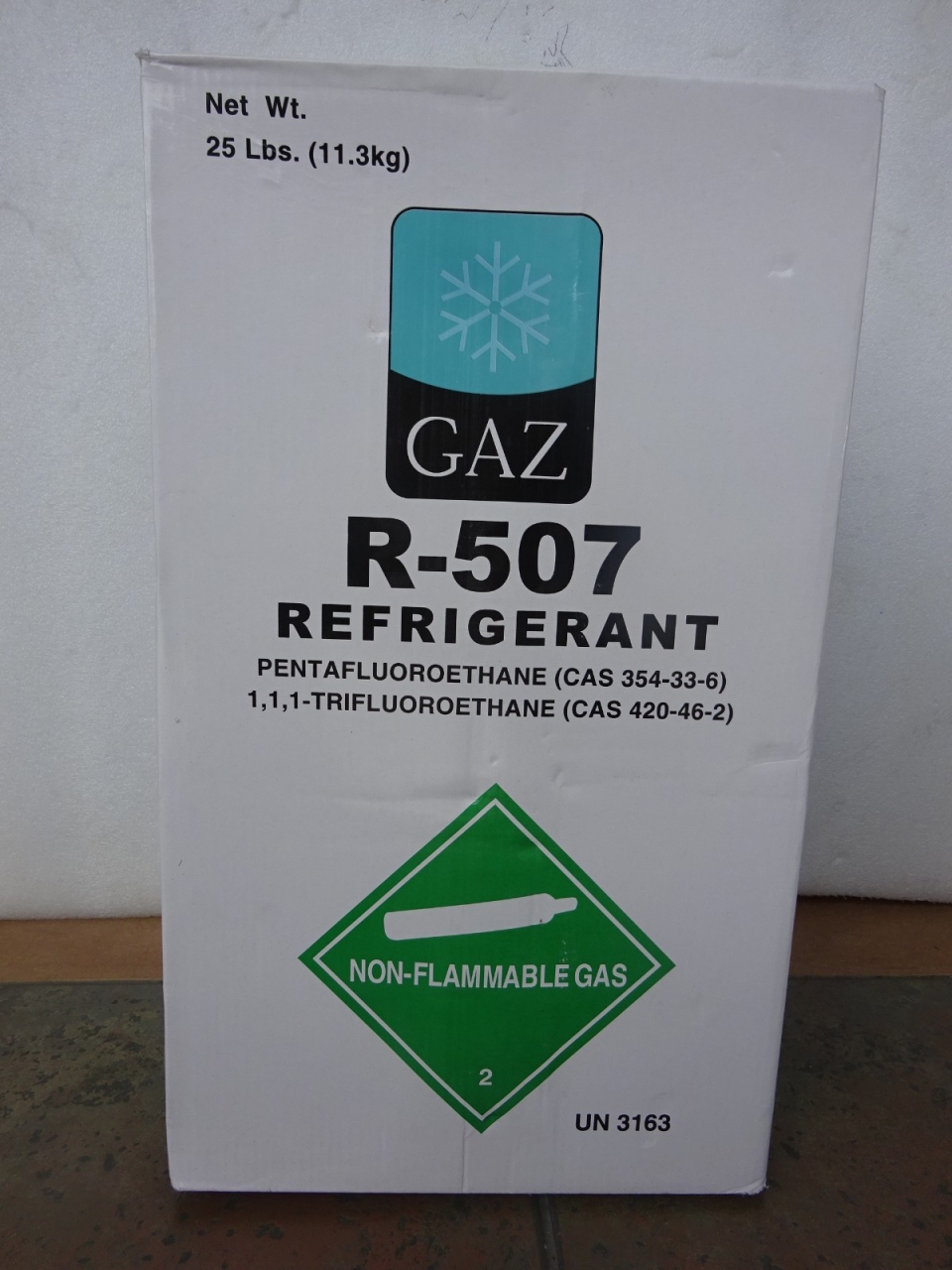 GAZ 507 X 25LBS (11.3KG) HFC REFRIGERANT GAS (PRODUCT OF SINGAPORE)