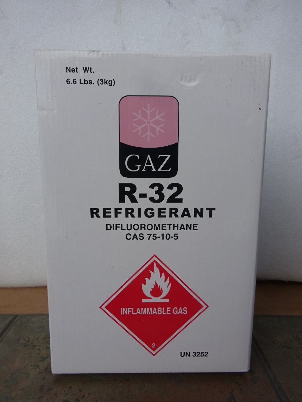 GAZ 32 X 6.6LBS (3KG) HFC REFRIGERANT GAS (PRODUCT OF SINGAPORE)