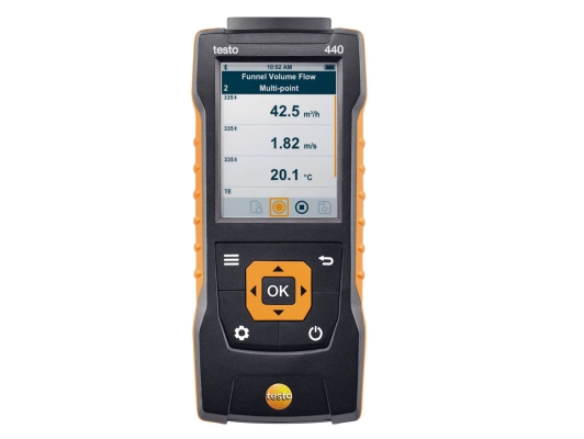 Testo 440 - Air Velocity & IAQ Measuring Instrument, Order-Nr. 0560 4401