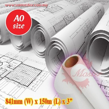 A0 841mm x 150m x 3"