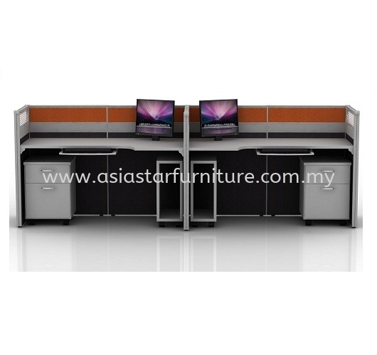 CLUSTER OF 2 OFFICE PARTITION WORKSTATION 1 - Partition Workstation Seri Kembangan | Partition Workstation Gombak | Partition Workstation Batu Caves | Partition Workstation Kepong