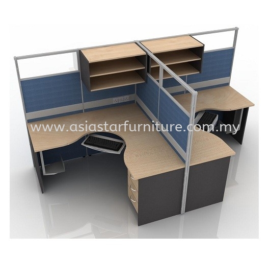 CLUSTER OF 2 OFFICE PARTITION WORKSTATION 16 - Partition Workstation Chan Sow Lin | Partition Workstation Shamelin | Partition Workstation Pandan Indah | Partition Workstation Pandan Perdana 