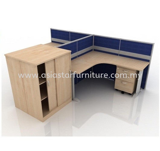 CLUSTER OF 2 OFFICE PARTITION WORKSTATION 9 - Partition Workstation Kepong | Partition Workstation Segambut | Partition Workstation Kelana Jaya | Partition Workstation Oasis Ara Damansara