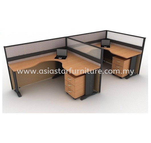 CLUSTER OF 2 OFFICE PARTITION WORKSTATION 26 - Partition Workstation Klang | Partition Workstation Putra Jaya | Partition Workstation Cyber Jaya | Partition Workstation Bangi